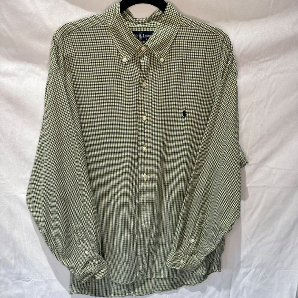 Vintage Ralph Lauren Blake Mens Button Up, Size LARGE